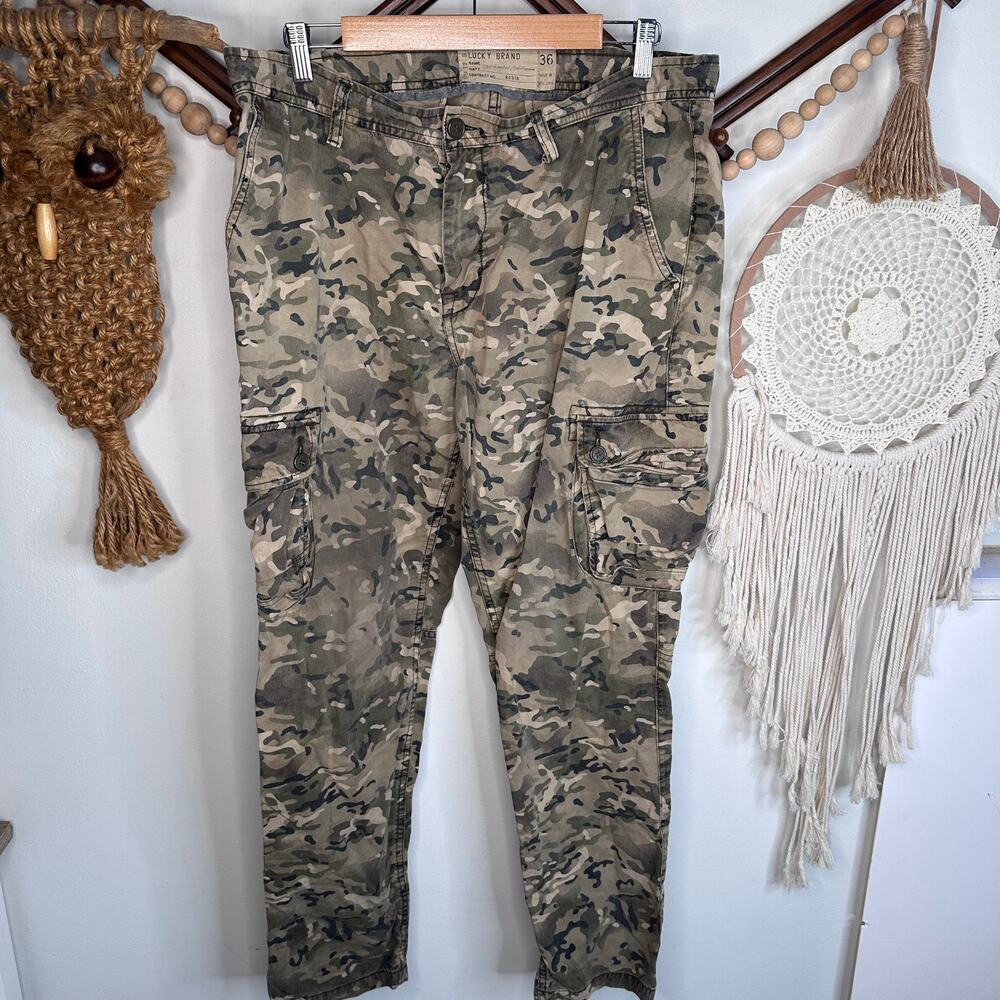 Lucky Brand Camouflage Straight Leg Pants